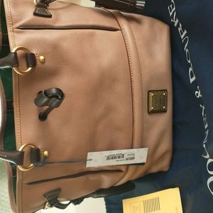 New with tags Dooney and Bourke Buckley Bag Florentine Leather in mushroom color